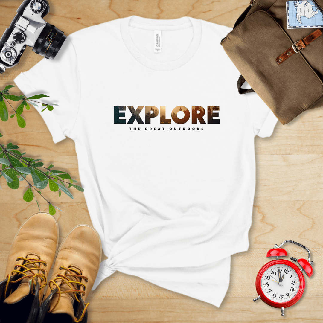Hike Tee T-Shirt White / S Explore The Great Outdoors Shirt