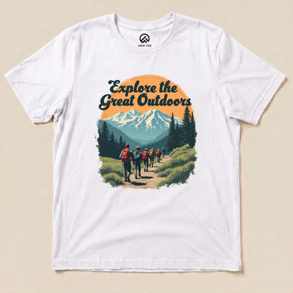 Explore The Great Outdoors Shirt Hike Tee T-Shirt White / S