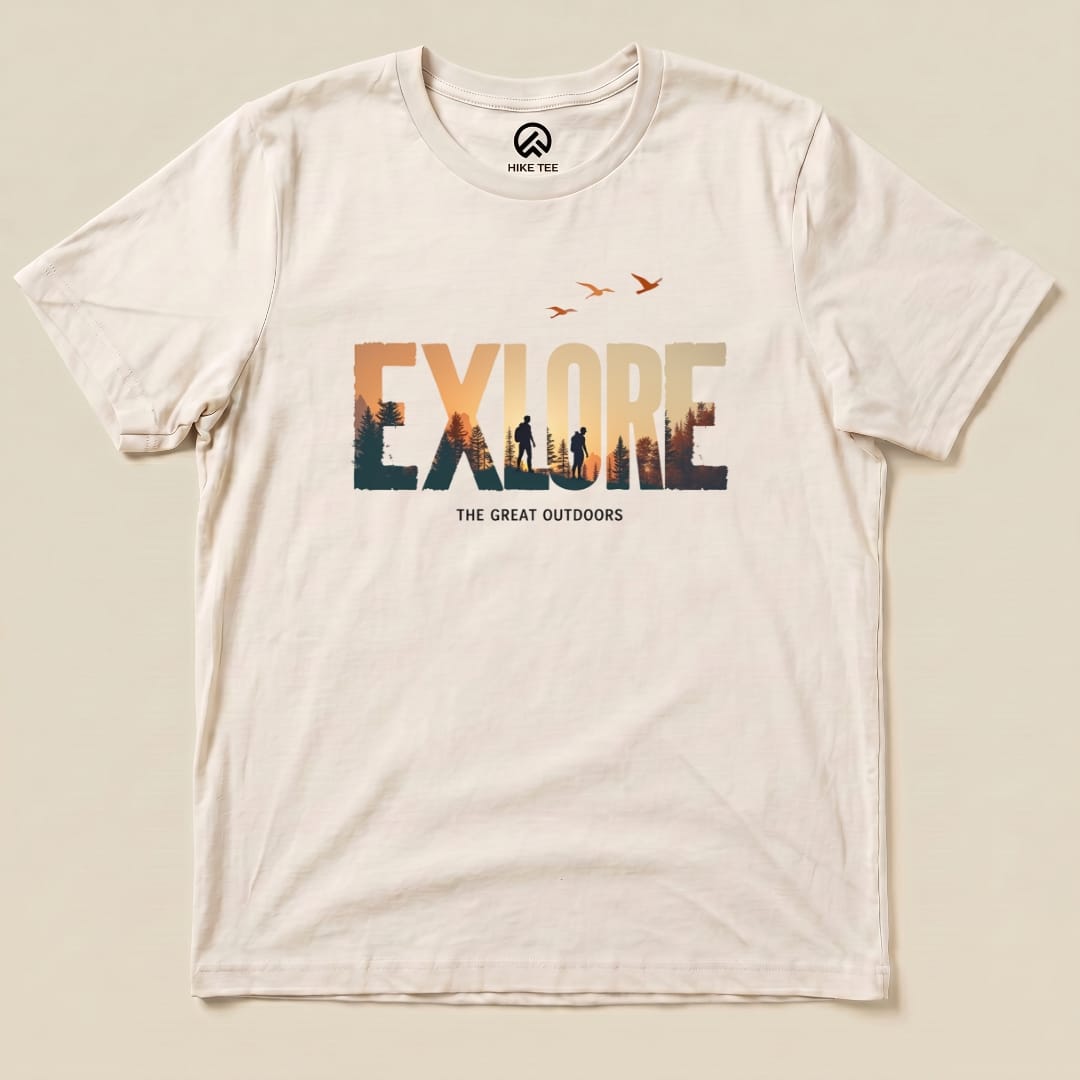 Explore The Outdoors Shirt Hike Tee T-Shirt Natural / S