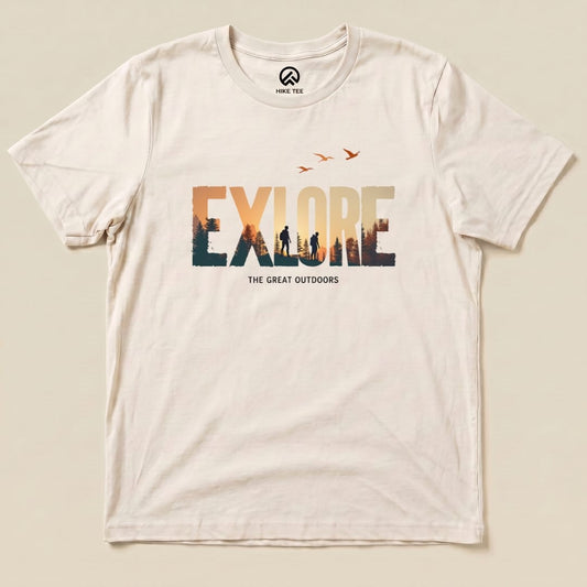 Explore The Outdoors Shirt Hike Tee T-Shirt Natural / S