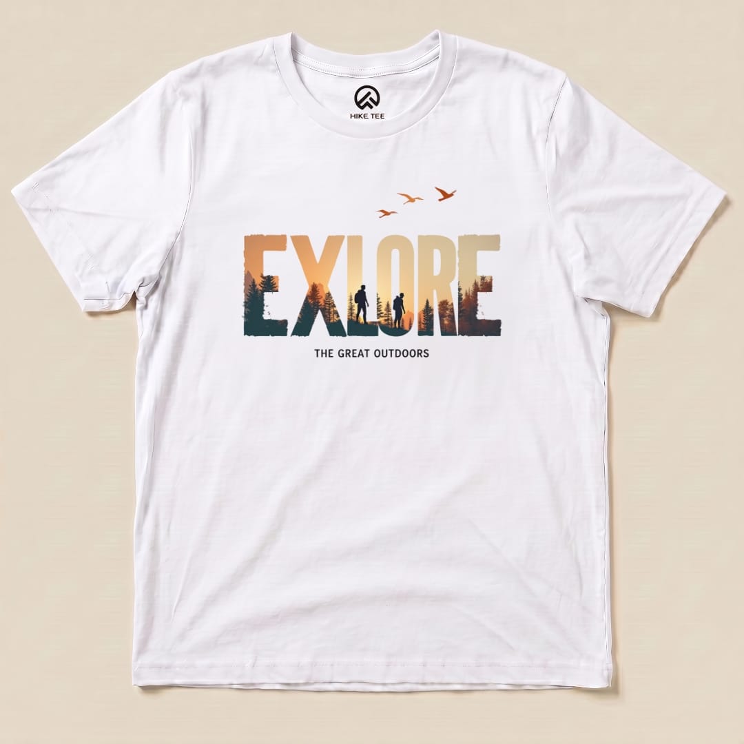 Explore The Outdoors Shirt Hike Tee T-Shirt White / S