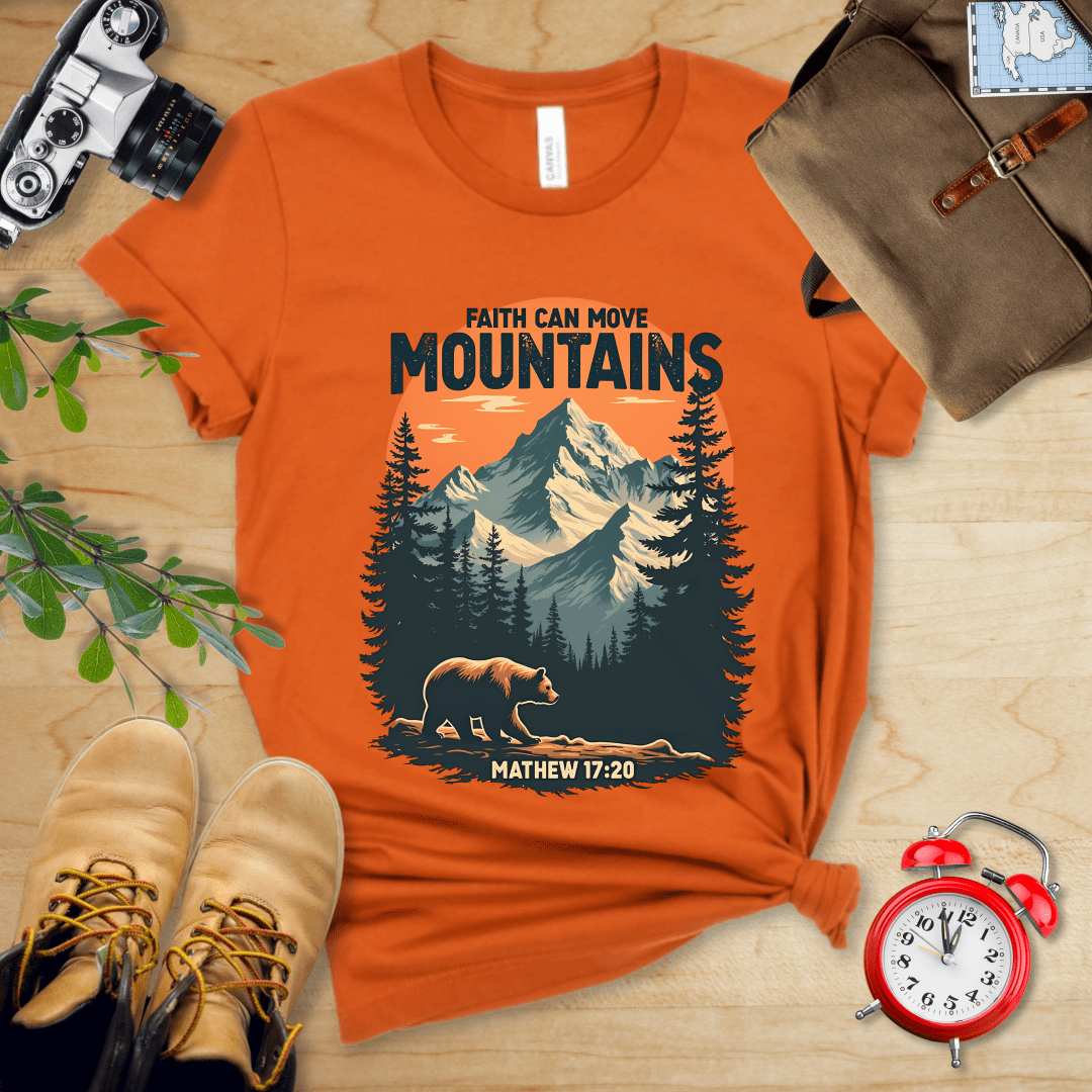 Printify T-Shirt Autumn / S Faith Can Move Mountains Shirt