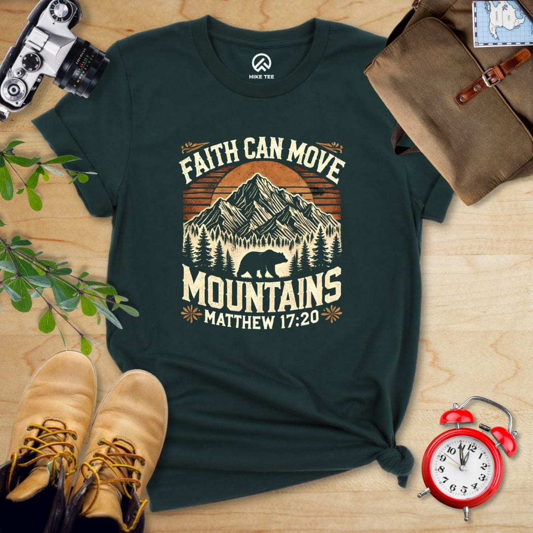 Hike Tee T-Shirt Forest / S Faith Can Move Mountains Vintage Shirt