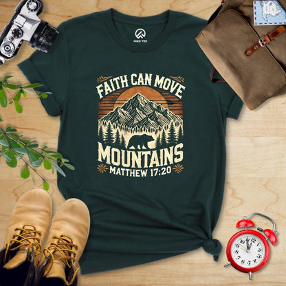 Hike Tee T-Shirt Forest / S Faith Can Move Mountains Vintage Shirt