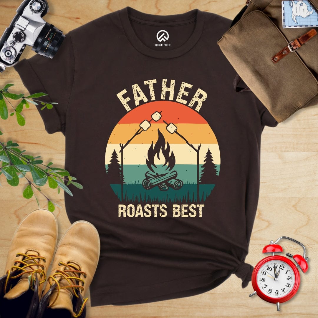 Hike Tee T-Shirt Brown / S Father Roasts Best Shirt