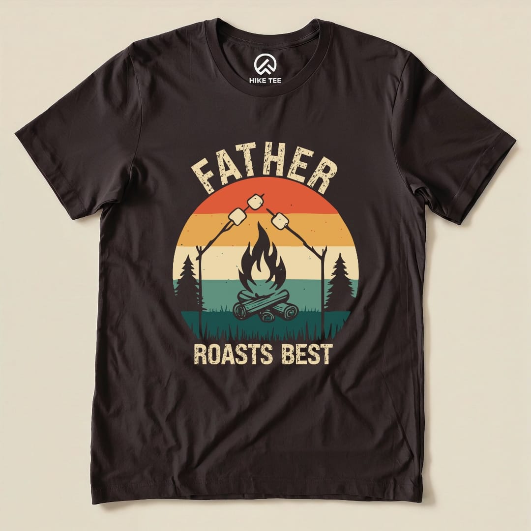 Hike Tee T-Shirt Brown / S Father Roasts Best Shirt