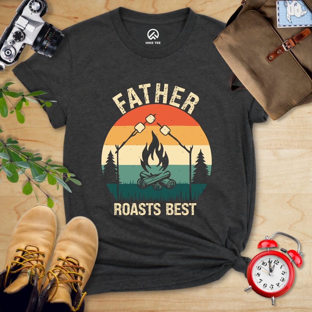 Hike Tee T-Shirt Dark Grey Heather / S Father Roasts Best Shirt
