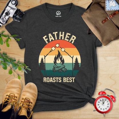 Hike Tee T-Shirt Dark Grey Heather / S Father Roasts Best Shirt