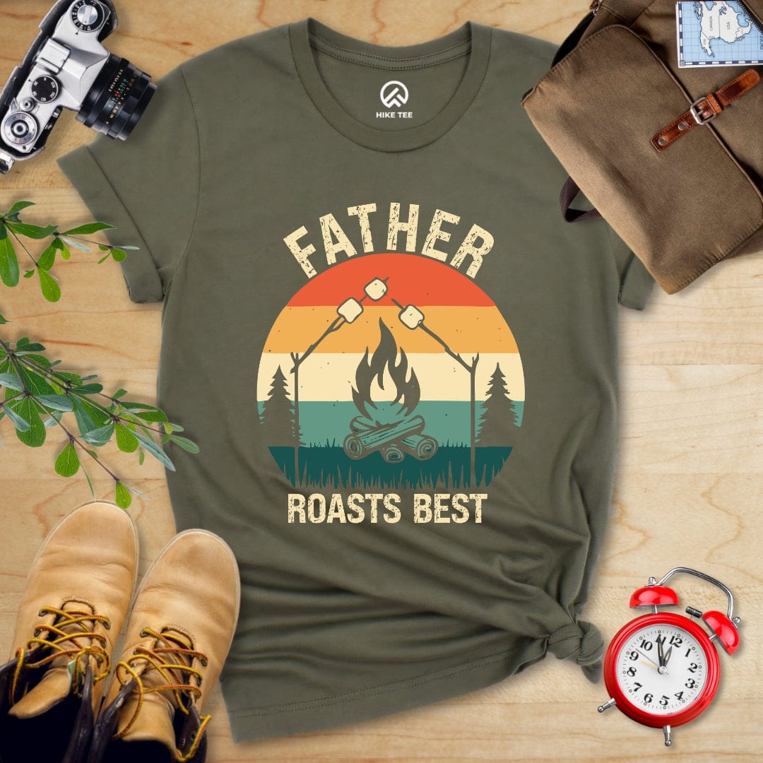 Hike Tee T-Shirt Military Green / S Father Roasts Best Shirt