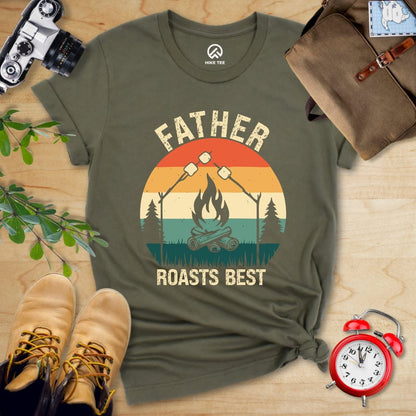 Hike Tee T-Shirt Military Green / S Father Roasts Best Shirt