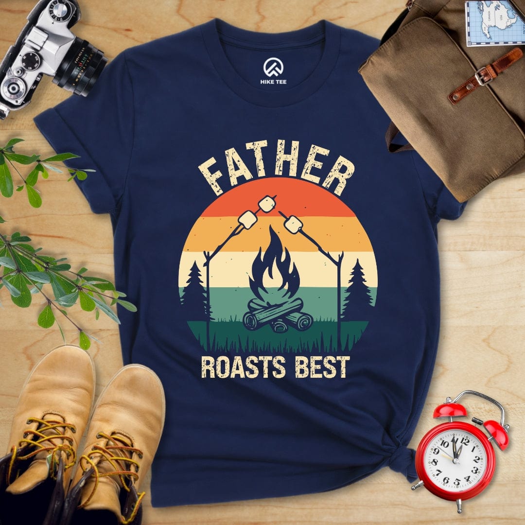 Hike Tee T-Shirt Navy / S Father Roasts Best Shirt