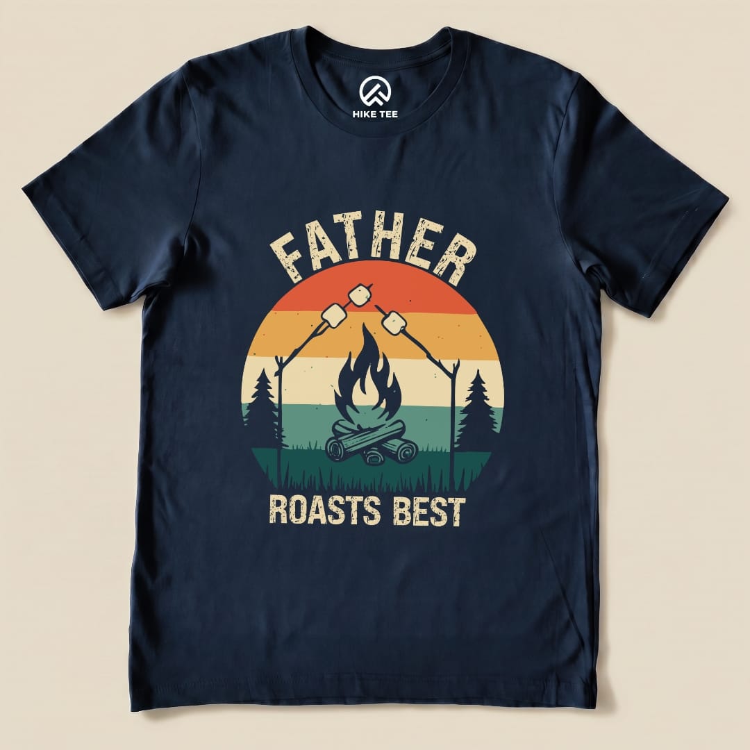 Hike Tee T-Shirt Navy / S Father Roasts Best Shirt