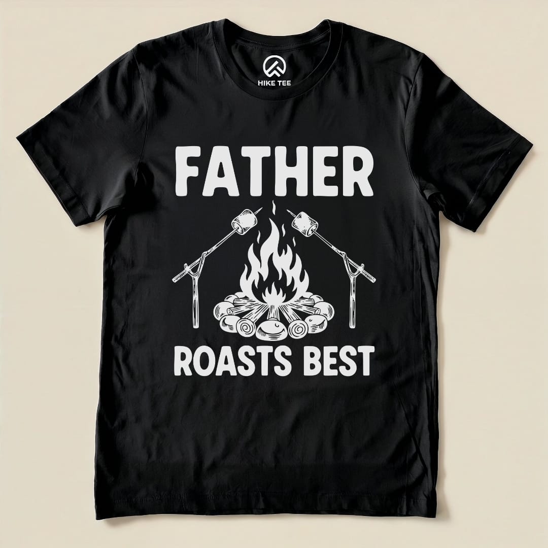 Hike Tee T-Shirt Black / S Father Roasts Camping Shirt
