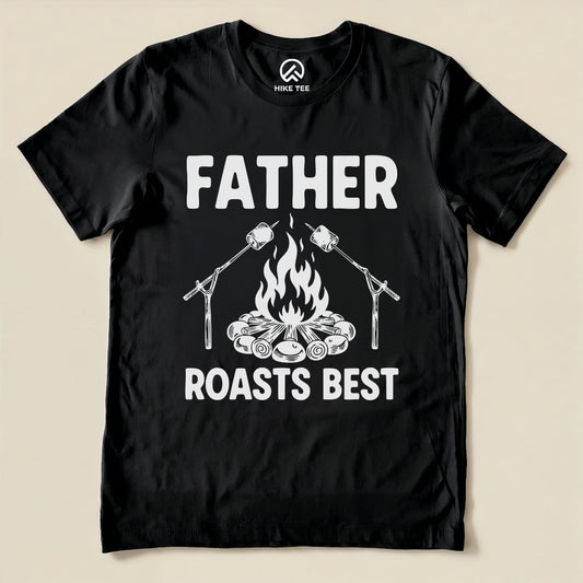Hike Tee T-Shirt Black / S Father Roasts Camping Shirt