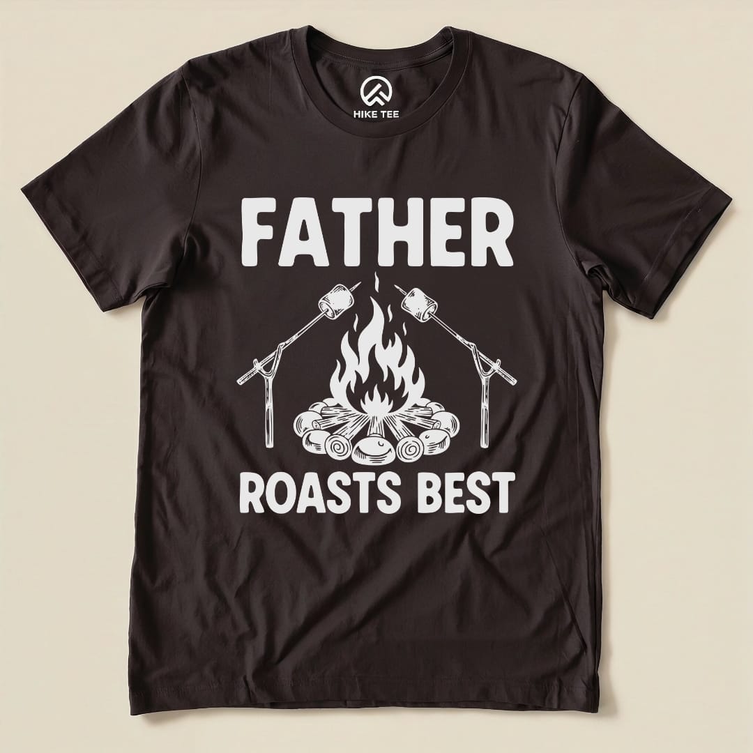Hike Tee T-Shirt Brown / S Father Roasts Camping Shirt