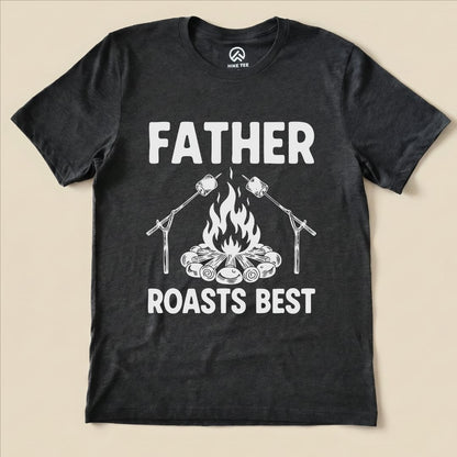 Hike Tee T-Shirt Dark Grey Heather / S Father Roasts Camping Shirt