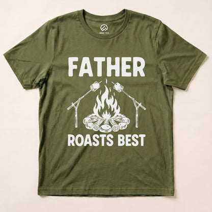 Hike Tee T-Shirt Military Green / S Father Roasts Camping Shirt