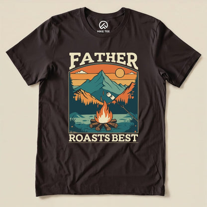 Hike Tee T-Shirt Brown / S Father Roasts Retro Shirt