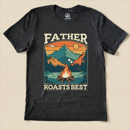 Hike Tee T-Shirt Dark Grey Heather / S Father Roasts Retro Shirt
