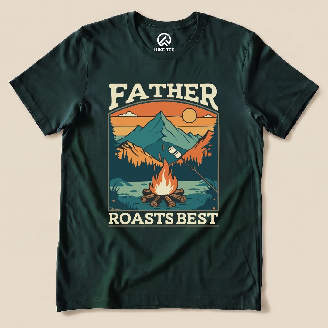 Hike Tee T-Shirt Forest / S Father Roasts Retro Shirt