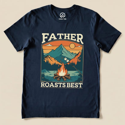 Hike Tee T-Shirt Navy / S Father Roasts Retro Shirt