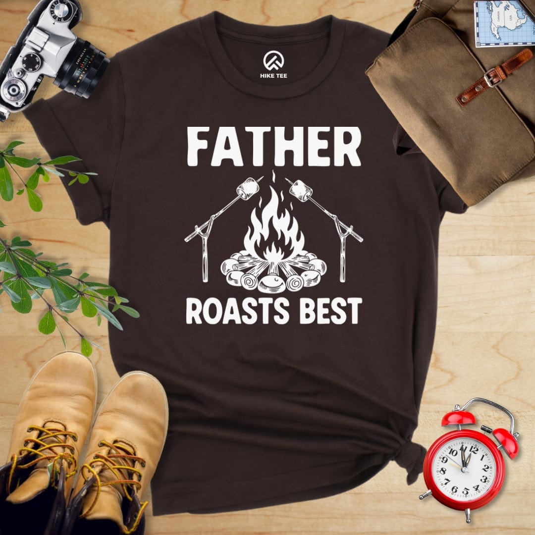 Hike Tee T-Shirt Brown / S Father Roasts Shirt