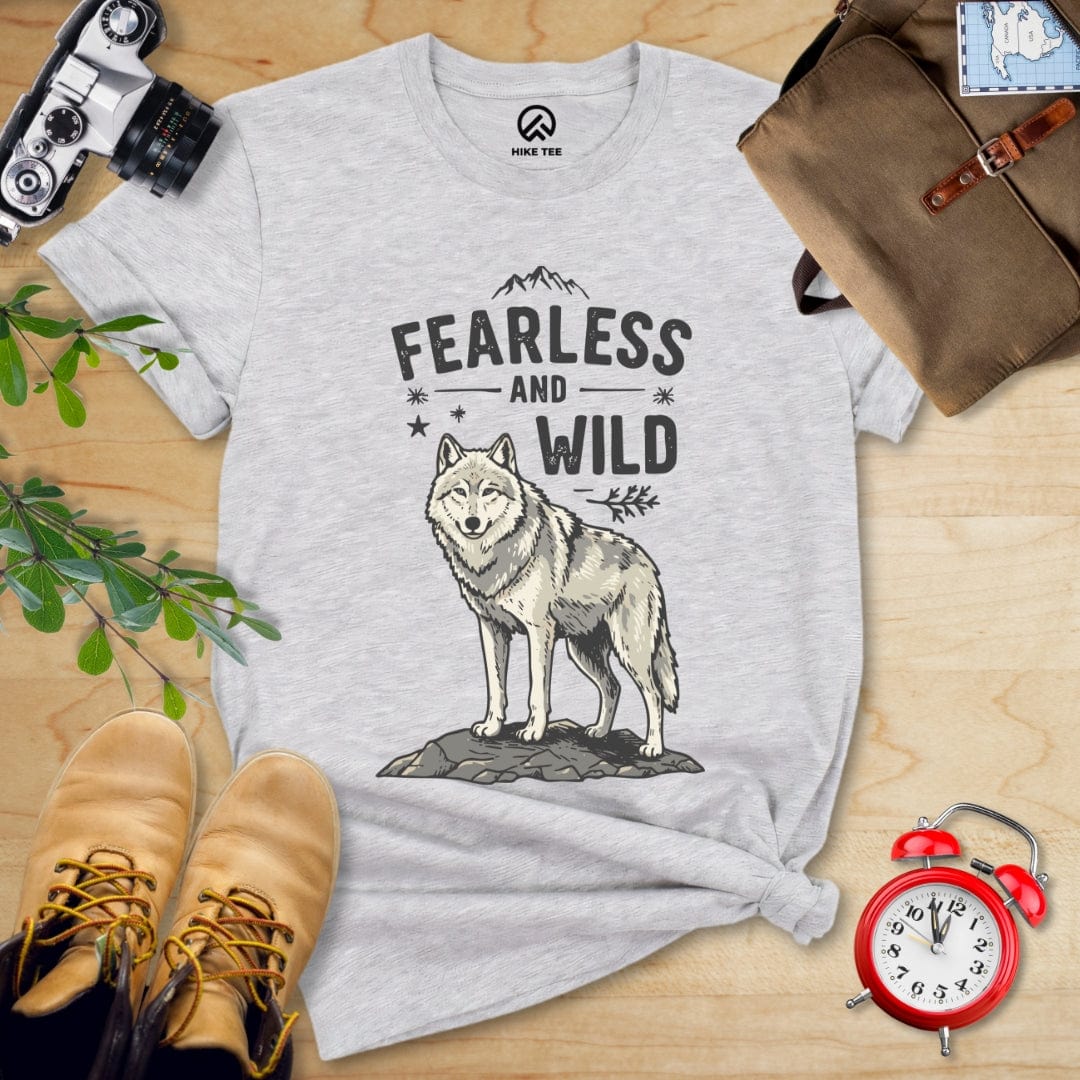 Hike Tee T-Shirt Athletic Heather / S Fearless & Wild Wolf Shirt