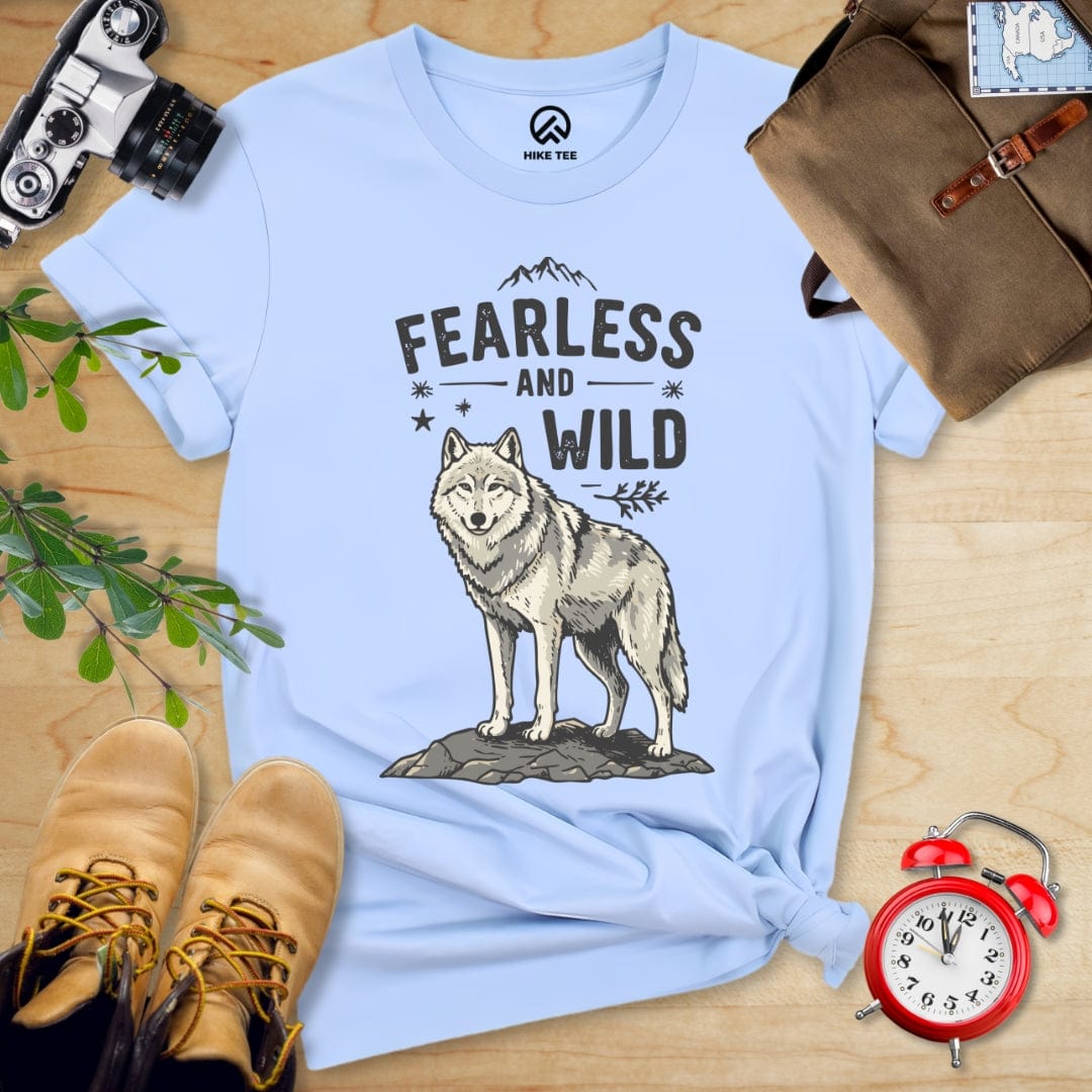 Hike Tee T-Shirt Baby Blue / S Fearless & Wild Wolf Shirt