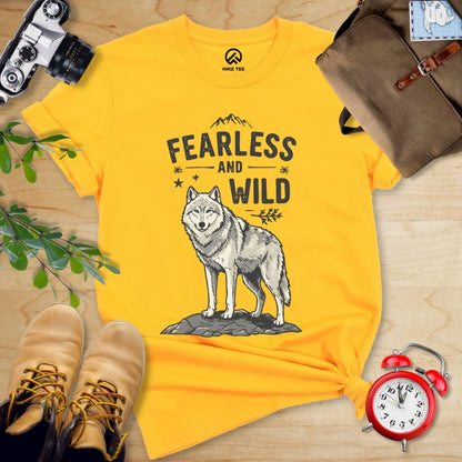 Hike Tee T-Shirt Gold / S Fearless & Wild Wolf Shirt