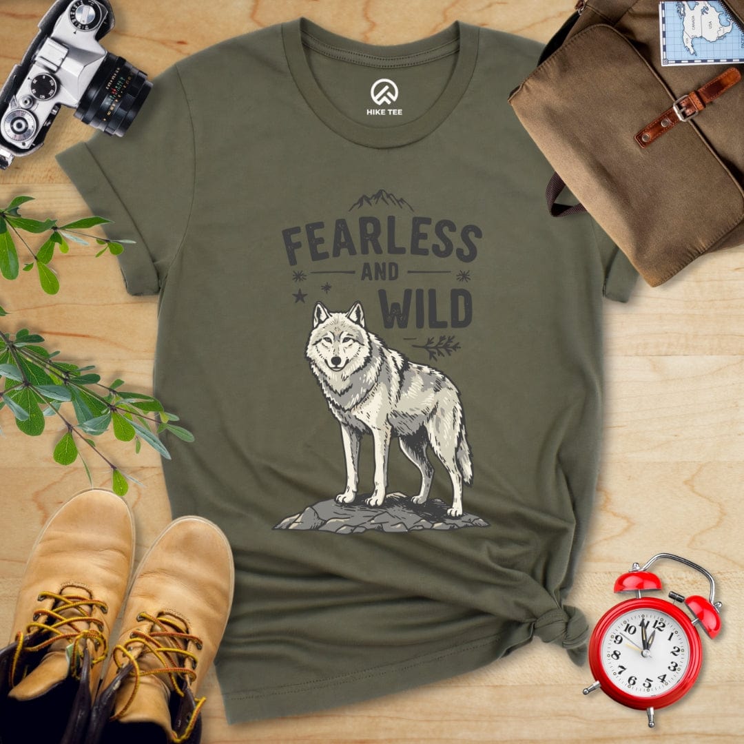 Hike Tee T-Shirt Military Green / S Fearless & Wild Wolf Shirt