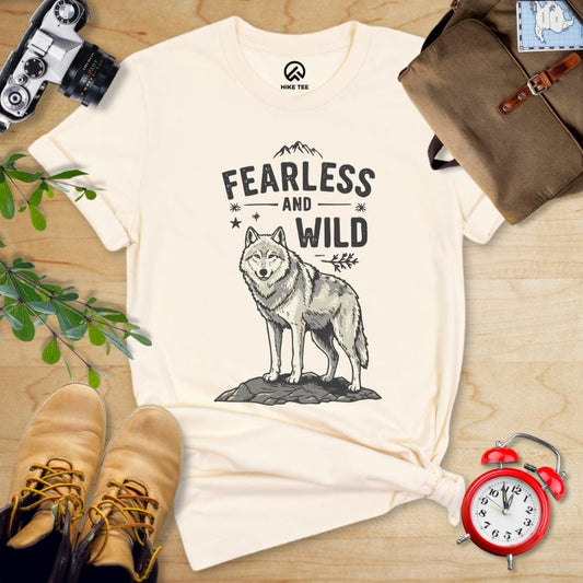 Hike Tee T-Shirt Natural / S Fearless & Wild Wolf Shirt