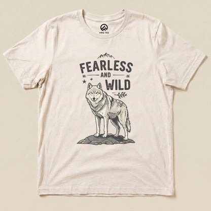 Fearless & Wild Wolf Shirt Hike Tee T-Shirt Natural / S