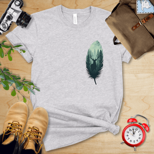 Hike Tee T-Shirt Athletic Heather / S Feather Pocket  Shirt