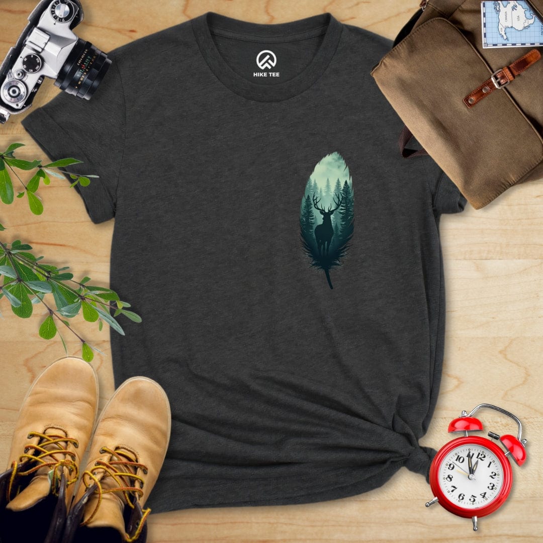 Hike Tee T-Shirt Dark Grey Heather / S Feather Pocket  Shirt
