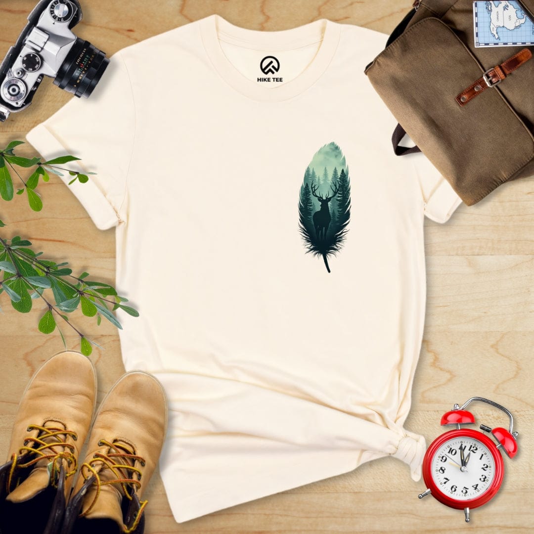 Hike Tee T-Shirt Natural / S Feather Pocket  Shirt