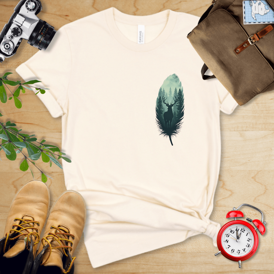 Hike Tee T-Shirt Natural / S Feather Pocket  Shirt