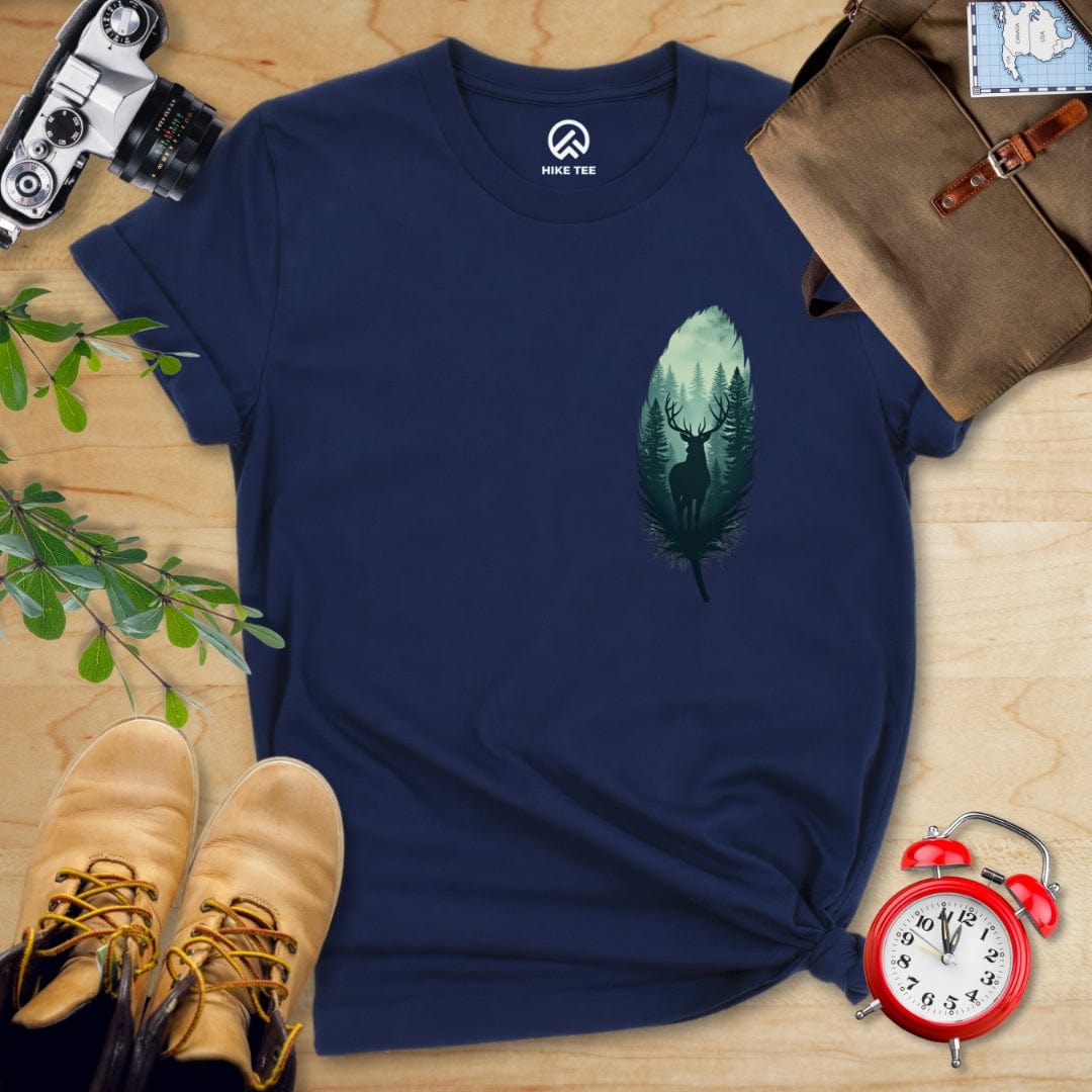 Hike Tee T-Shirt Navy / S Feather Pocket  Shirt