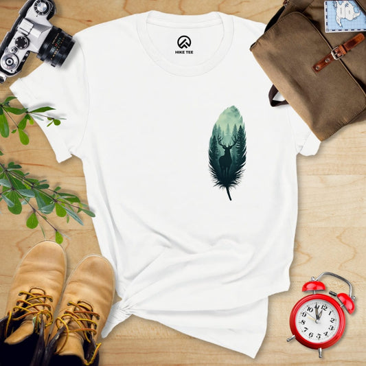 Hike Tee T-Shirt White / S Feather Pocket  Shirt