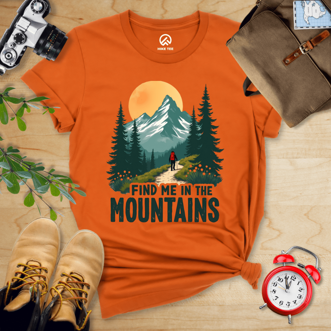 Hike Tee T-Shirt Autumn / S Find Me In The Mountains Shirt