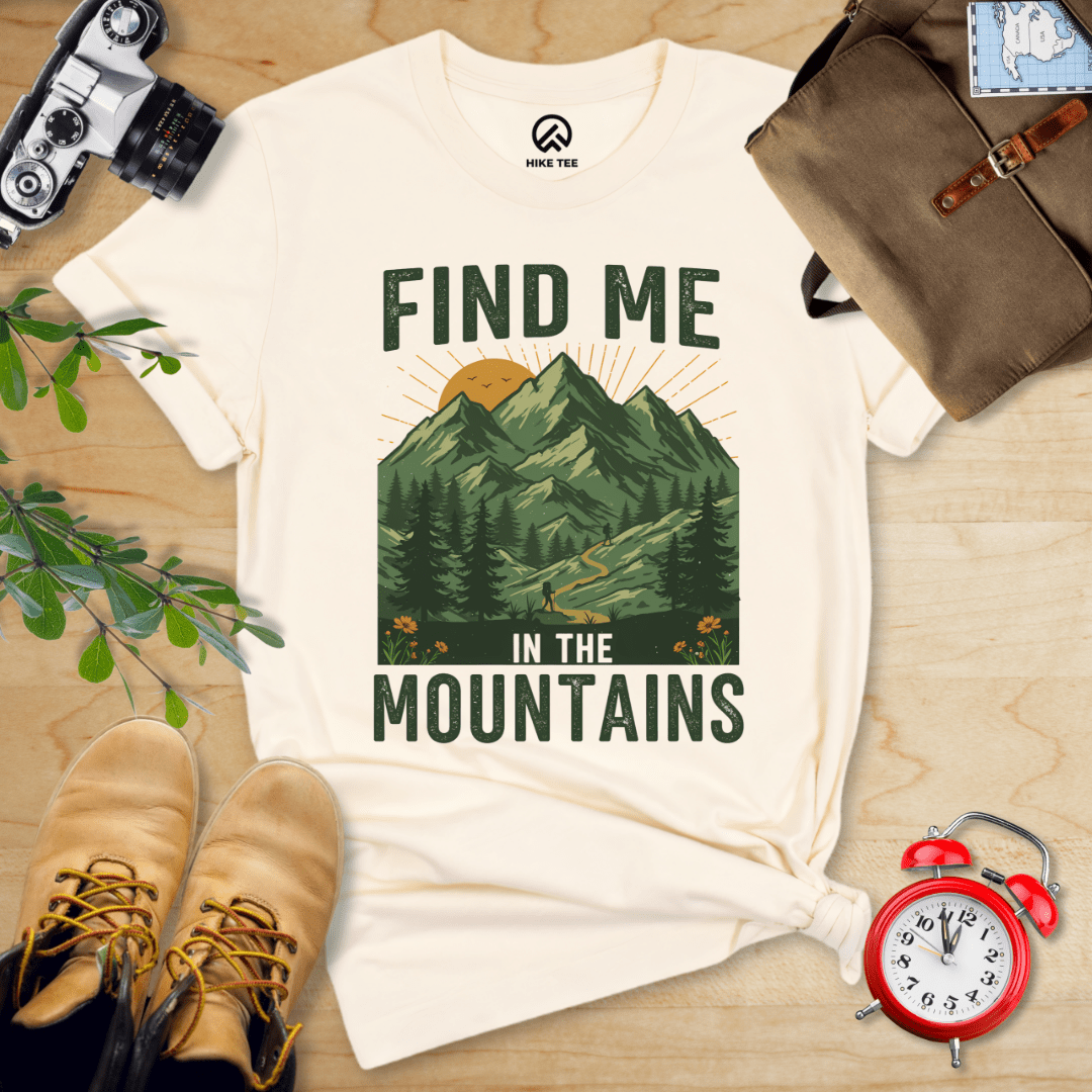 Hike Tee T-Shirt Natural / S Find Me In The Mountains Shirt