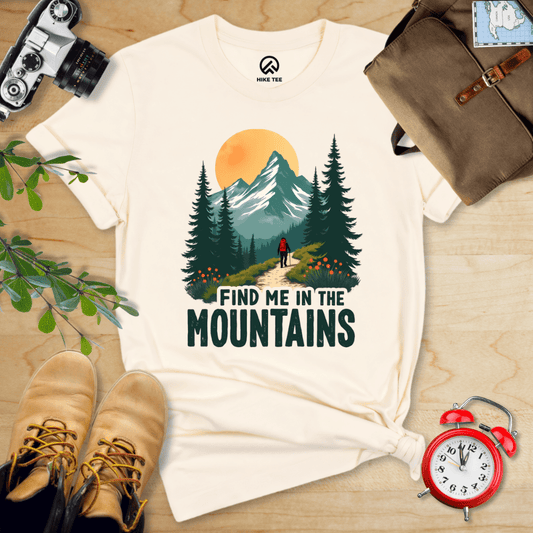 Hike Tee T-Shirt Natural / S Find Me In The Mountains Shirt
