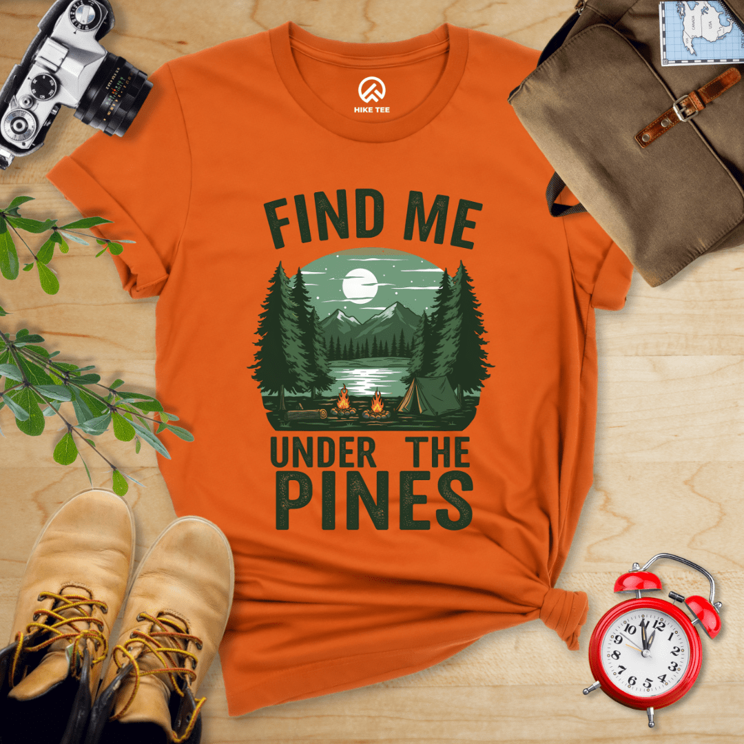 Hike Tee T-Shirt Autumn / S Find Me Under The Pines Shirt