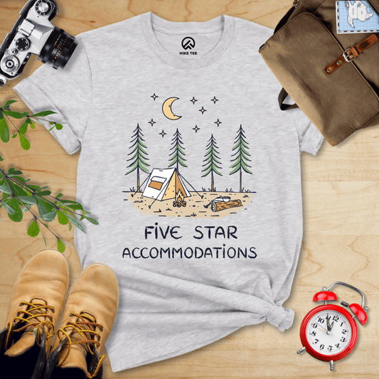 Hike Tee T-Shirt Athletic Heather / S Five Star Accommodations Shirt