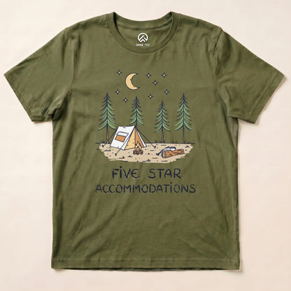 Five Star Accommodations Shirt Hike Tee T-Shirt Military Green / S