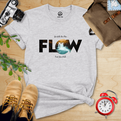 Hike Tee T-Shirt Athletic Heather / S Flow, Find Your Path Shirt