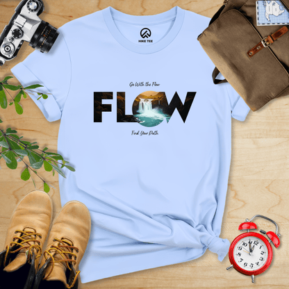 Hike Tee T-Shirt Baby Blue / S Flow, Find Your Path Shirt