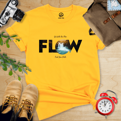 Hike Tee T-Shirt Gold / S Flow, Find Your Path Shirt