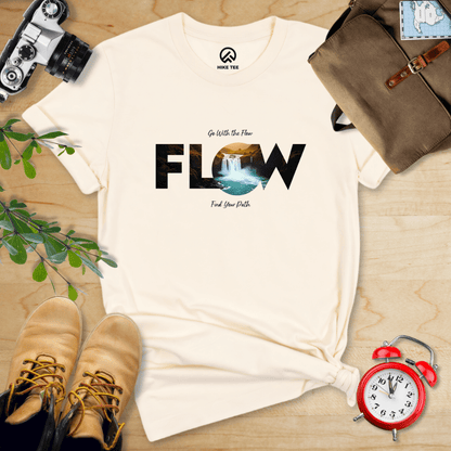 Hike Tee T-Shirt Natural / S Flow, Find Your Path Shirt