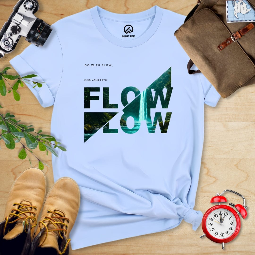 Hike Tee T-Shirt Baby Blue / S Flow Flow Shirt