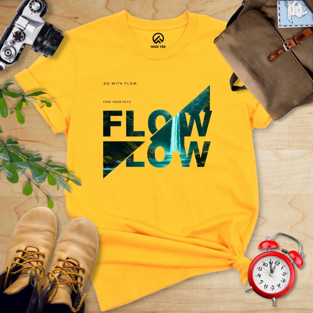 Hike Tee T-Shirt Gold / S Flow Flow Shirt